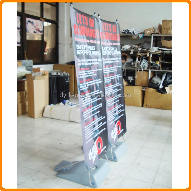 Наружная Складная подставка для баннеров с защитой от ветра и водяным основанием