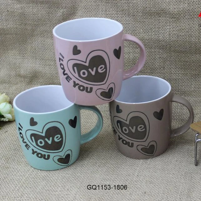 
11oz ceramic mug in I Love You for gift 
