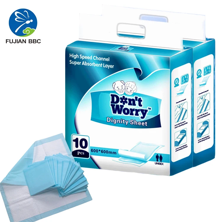 Private label urine super absorbent bed pad incontinence hospital medical nursing adult disposable under pads for bedrid patient