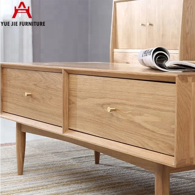 Oak Wood European Style TV Stands