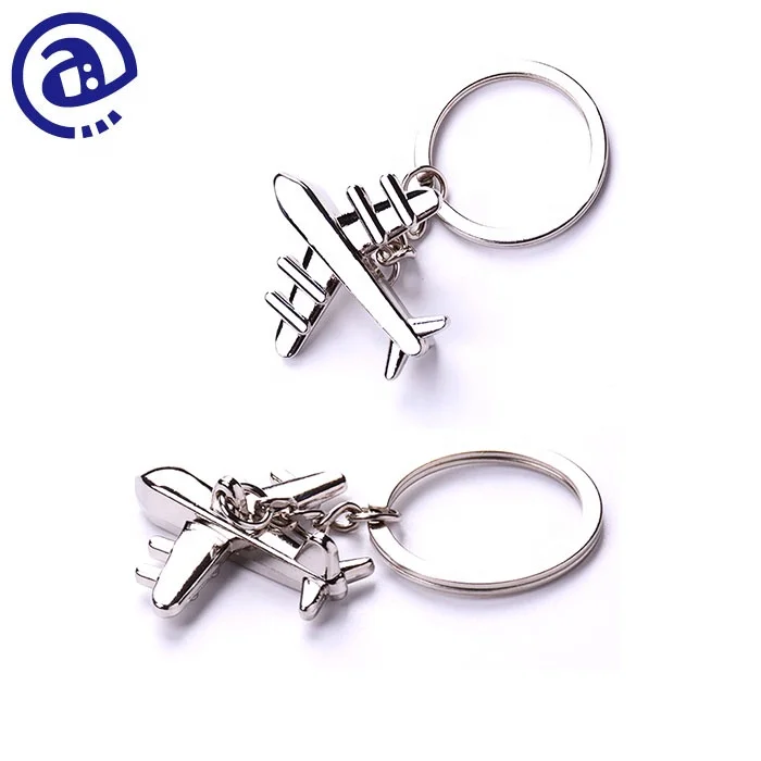 Hot Sale Cheap Key Tag Type Boeing Style Custom Aviation Gifts Metal 3D Airplane Model Keychain