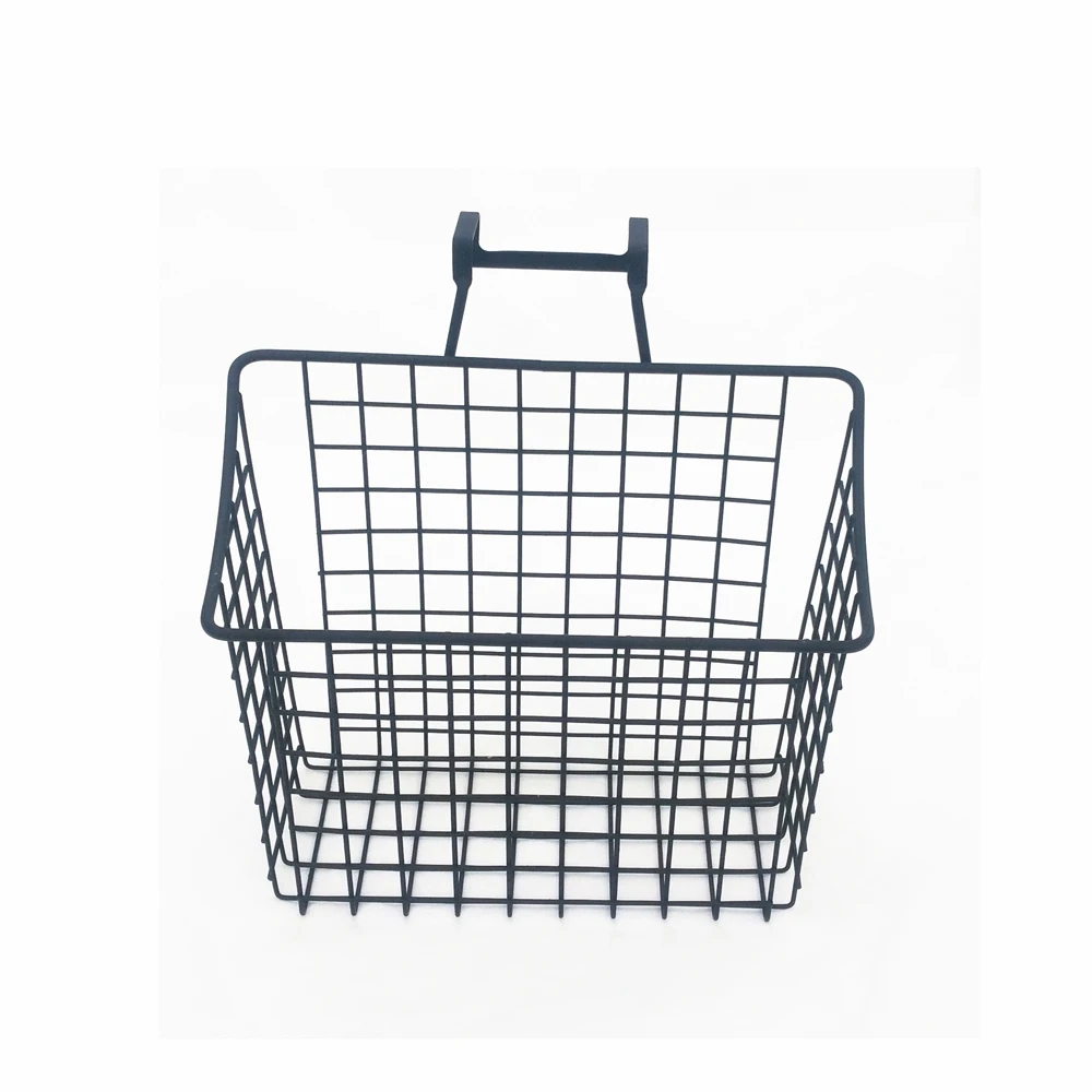 Metal Wire Grid Home Kitchen Cabinet Door Hanging Organize Storage Basket