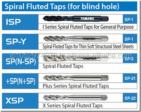 
Japanese high quality HSS spiral flute Yamawa tap for sale / OSG 