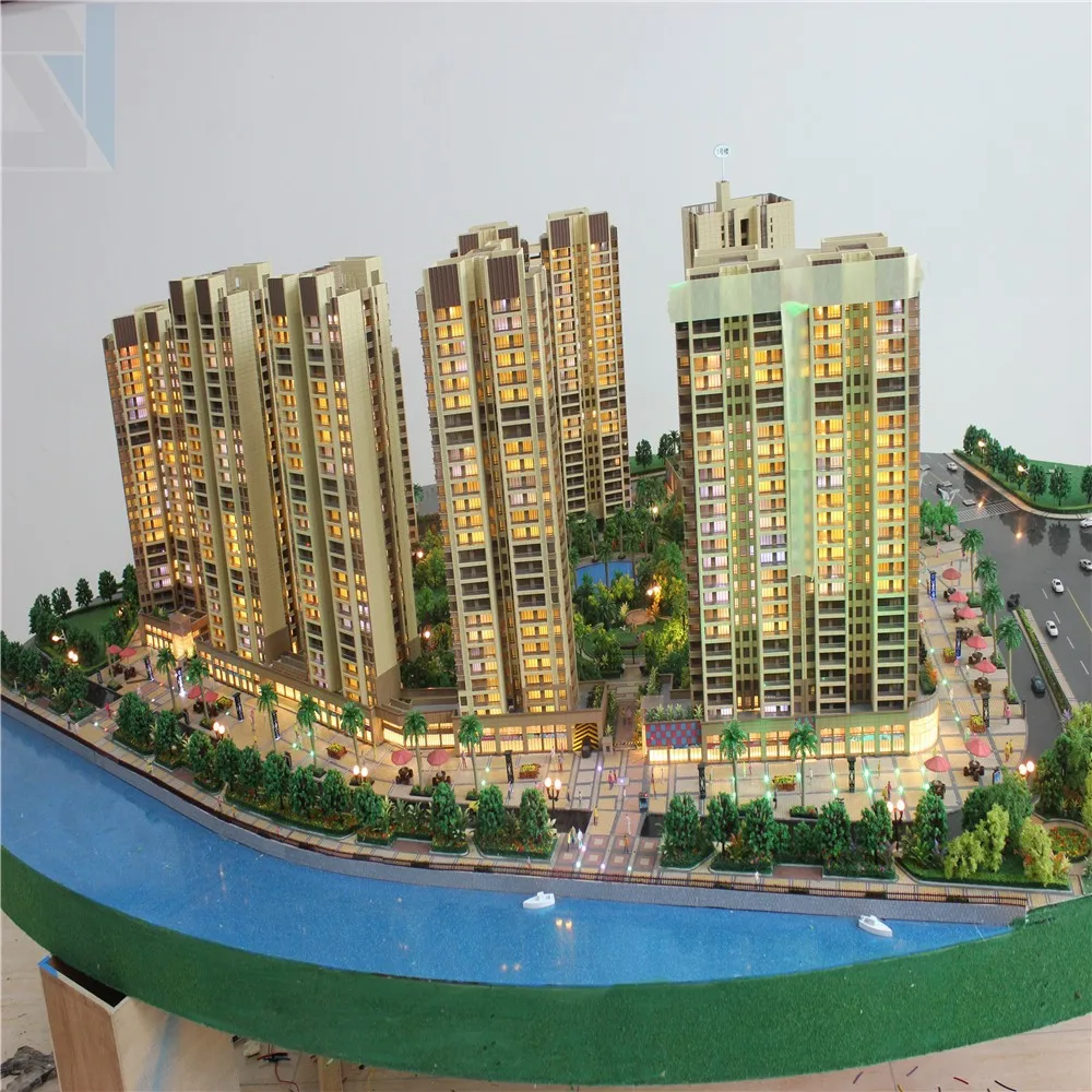 Architectural Building Model Supplier, 1: 100 Scale for Green House scale 3d model maker