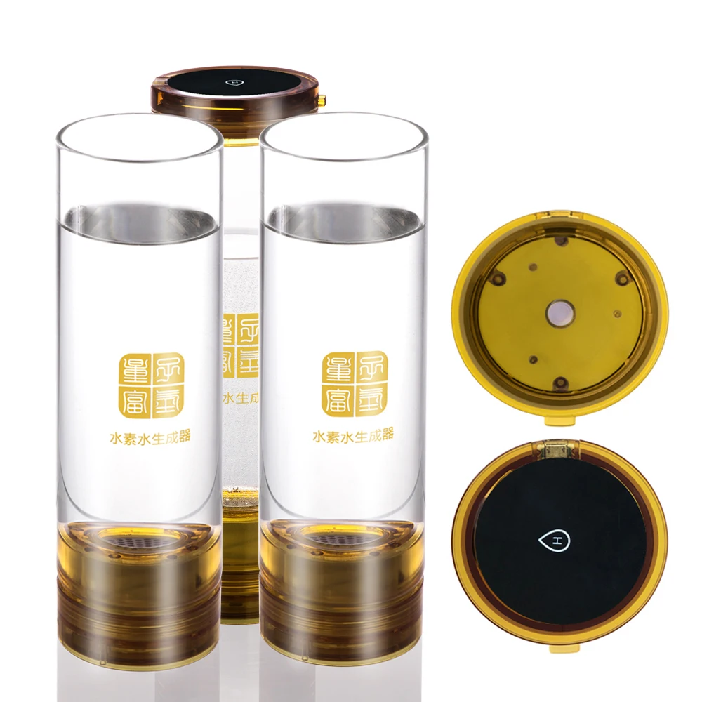 Водородный генератор воды IHOOOH, USB перезаряжаемая бутылка для напитков, стеклянная чашка, Япония, Корея, бренд OEM, антиоксидант и антивозрастной