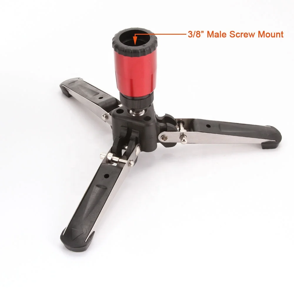3/8 screw Tripods Monopod Support Stand Universal Stand Three Feet 3 Legs Monopod Support Stand Base For Manfrotto Gitzo Benro