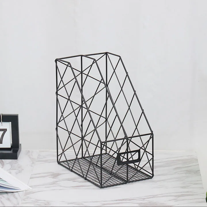 Прочные Декоративные подставки для магазинов, черные и золотые подставки для хранения документов