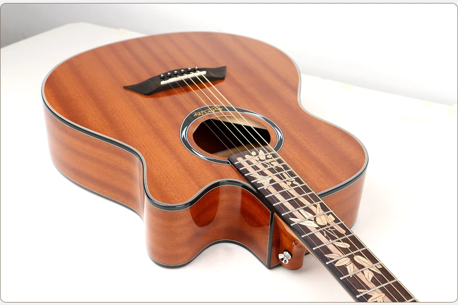 40 inch Deviser acoustic guitar electric L-725B-N high quality cutaway guitar wholesale factory