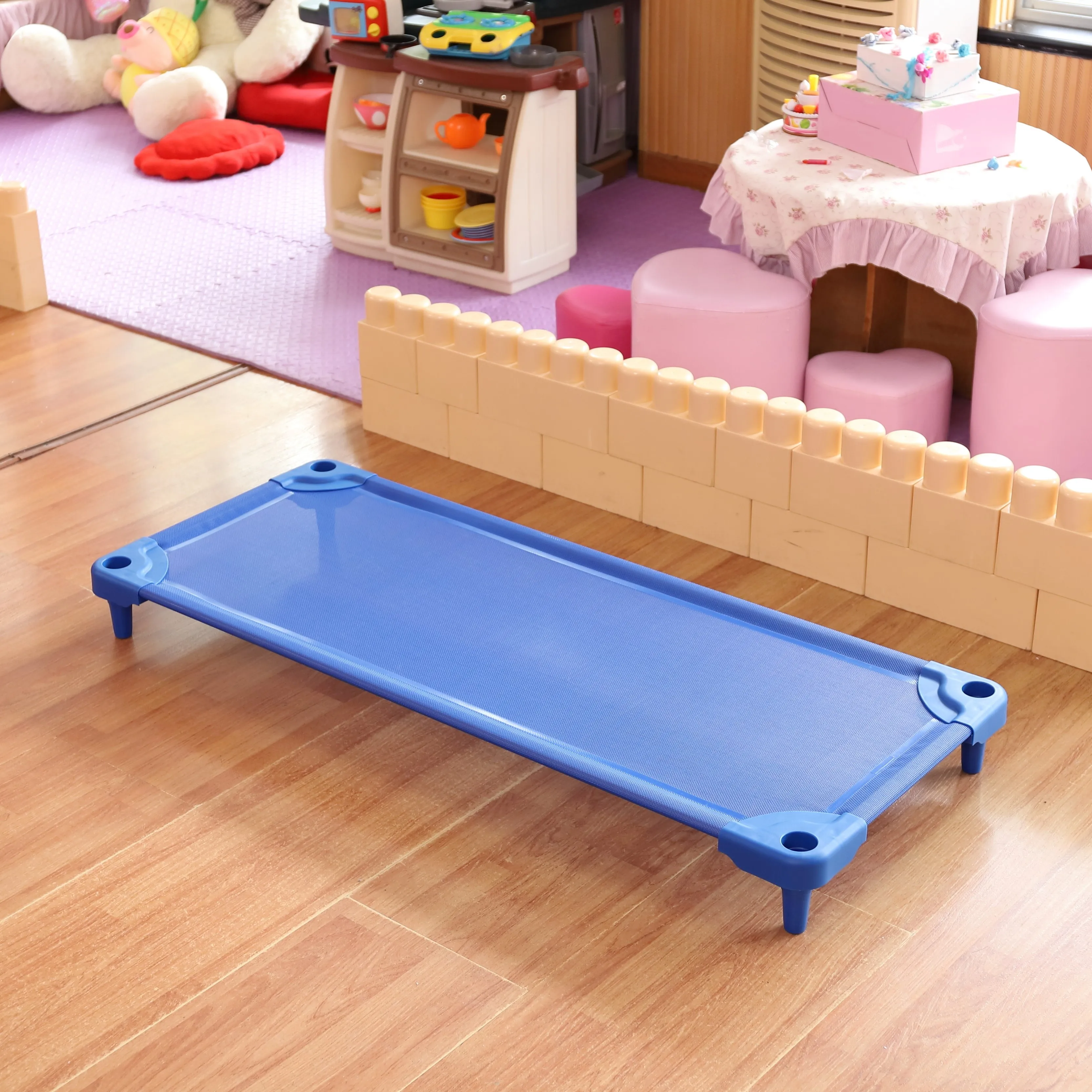China Factory Directly Supplies Breathable Plastic House My Cot Portable Toddler Bed
