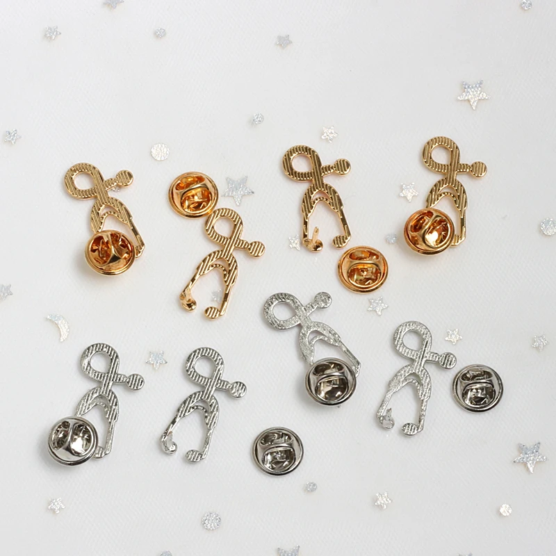 Doctor Nurse Mini Stethoscope Medical Brooch Colorful Enamel Lapel pin