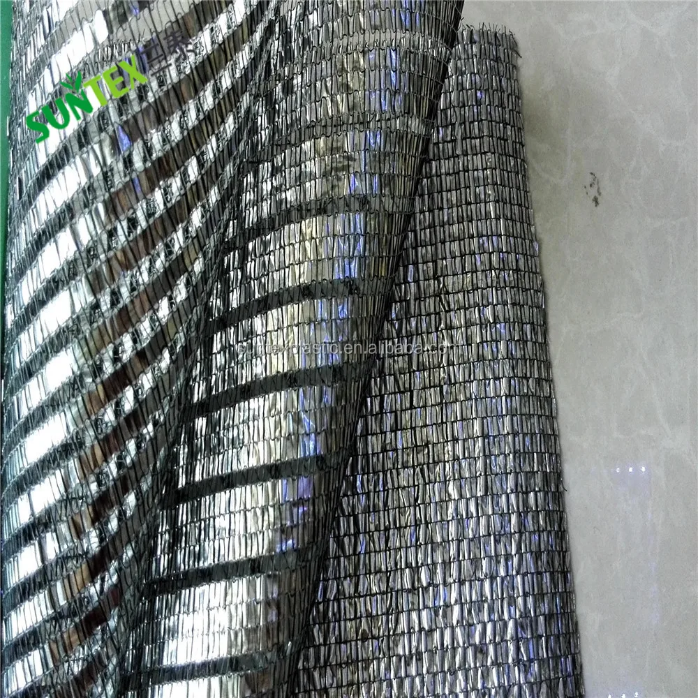 Agriculture Silver Aluminum Foil shade cloth/sun reflective aluminum shade mesh/sun cover flower protect silver net