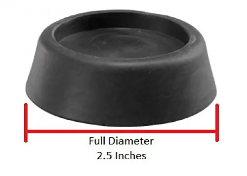 OEM factory wholesale Black Washing Machine Round Foot pad