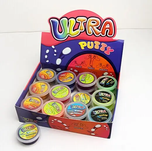 Educational Heat sensitive bouncing ultra putty with various colors