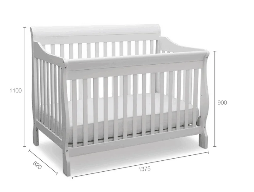 Cunas Para Bebe 4 In 1 Wooden Baby Bed Baby Cot Bed