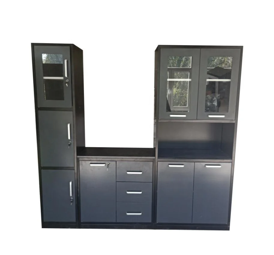 Cheap modern custom home furniture style steel kitchen cabinet modern