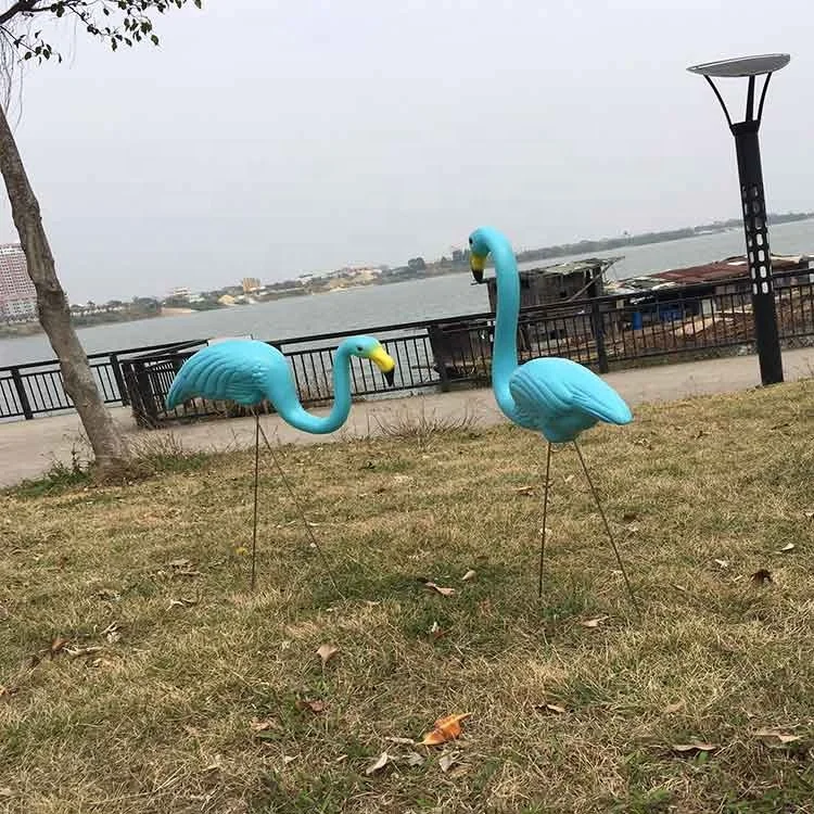 Plastic yard pink flamingo lawn ornament pink flamingo garden yard stakes