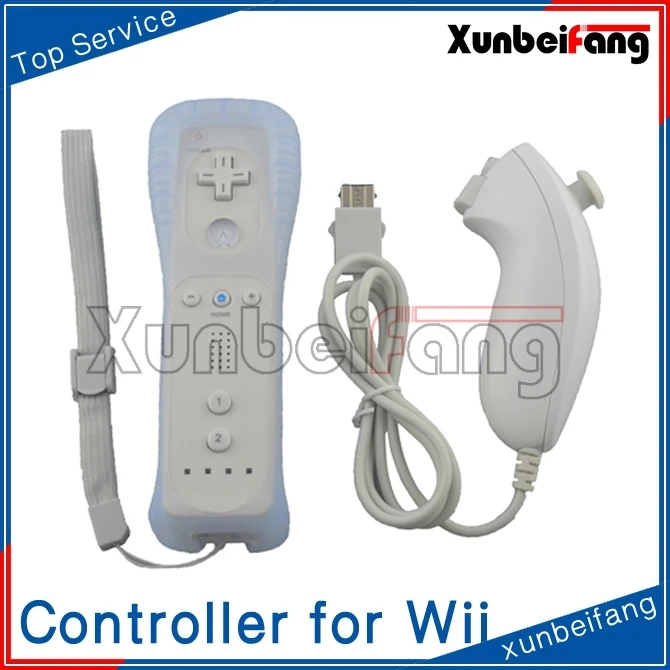 For wii controller set with silicone case and hand wrist
