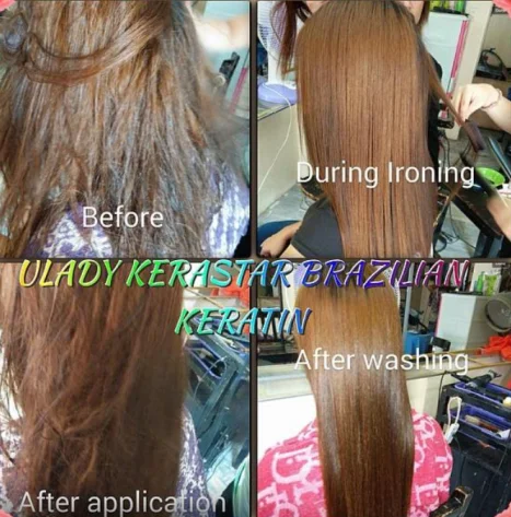 Brazilian Keratin Straightening Hair Repair Care Treatment product 3 to 5 month good effect 1 Liter 33.8oz nano keratin full kit