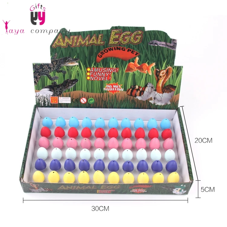 New Design Hot Sale Water Expanding Dinosaur Plastic Growing Pet Egg Toy