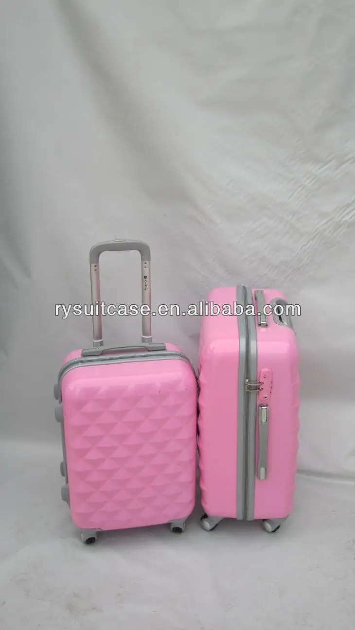 
New products ABS+PC abs bright color travel luggage trolley suitcase 