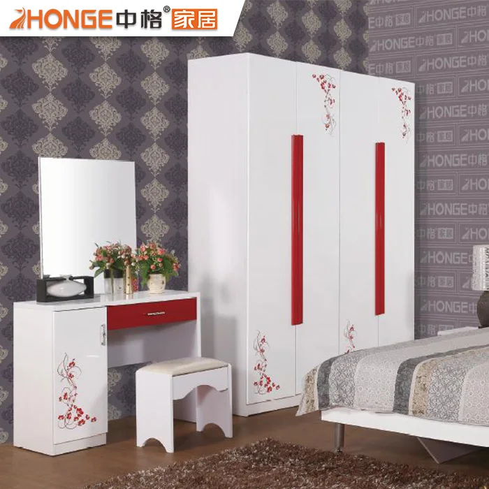 Cheap Chinese Furniture white high gloss bedroom furniture
