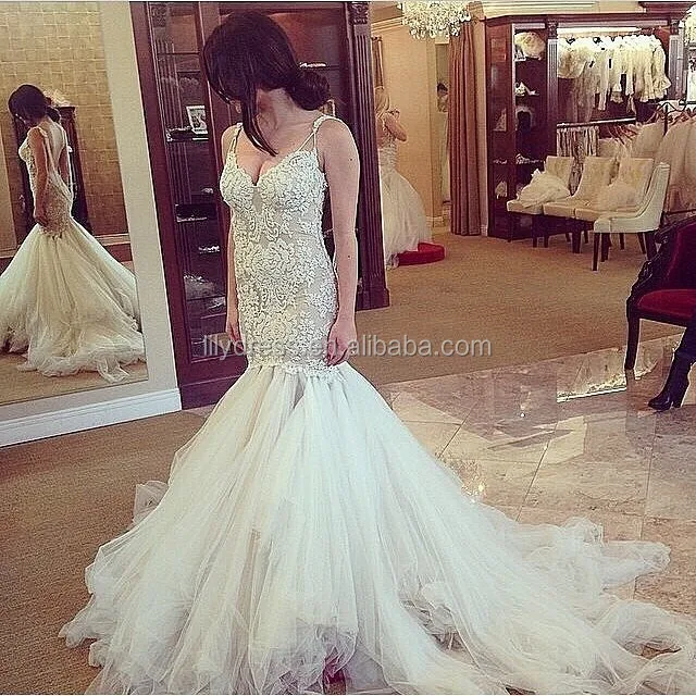 Mermaid Style Lace Designs Backless Floor Length Custom Make Long Formal Bridal Gown CBW081 dropship wedding