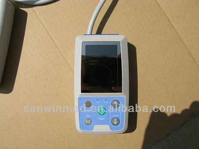 
BPM color display New products handheld NIBP/SPO2 automatic ambulatorial blood pressure monitor PM50 with pulse oximeter 