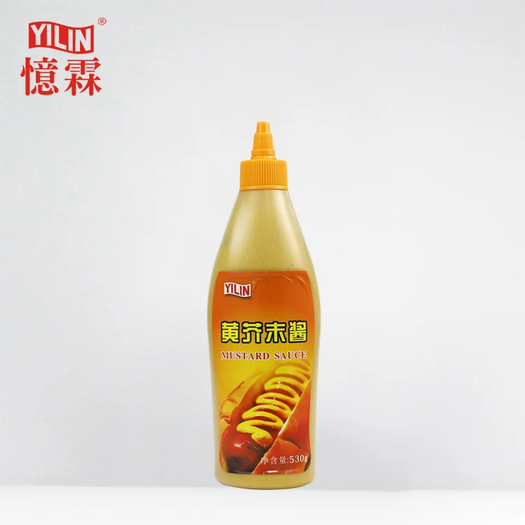 Hot Sale 510ml Yilin High Quality Yellow Mustard Sauce from BRC Certificated Factory
