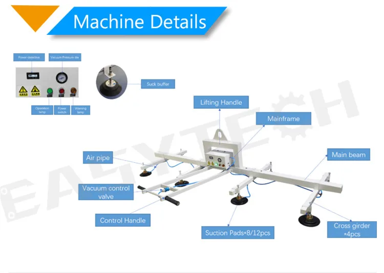 Wholesale pneumatic rock sheet aluminum metal laser cutting mobile  plywood lifter for sheet metal