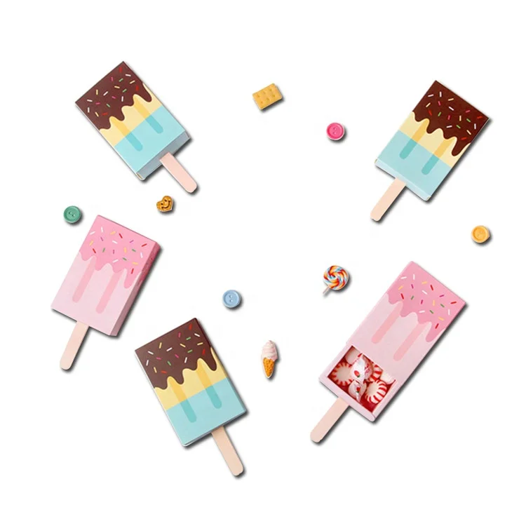 factory stock paper gift box ice cream favor baby shower wedding souvenir candy box