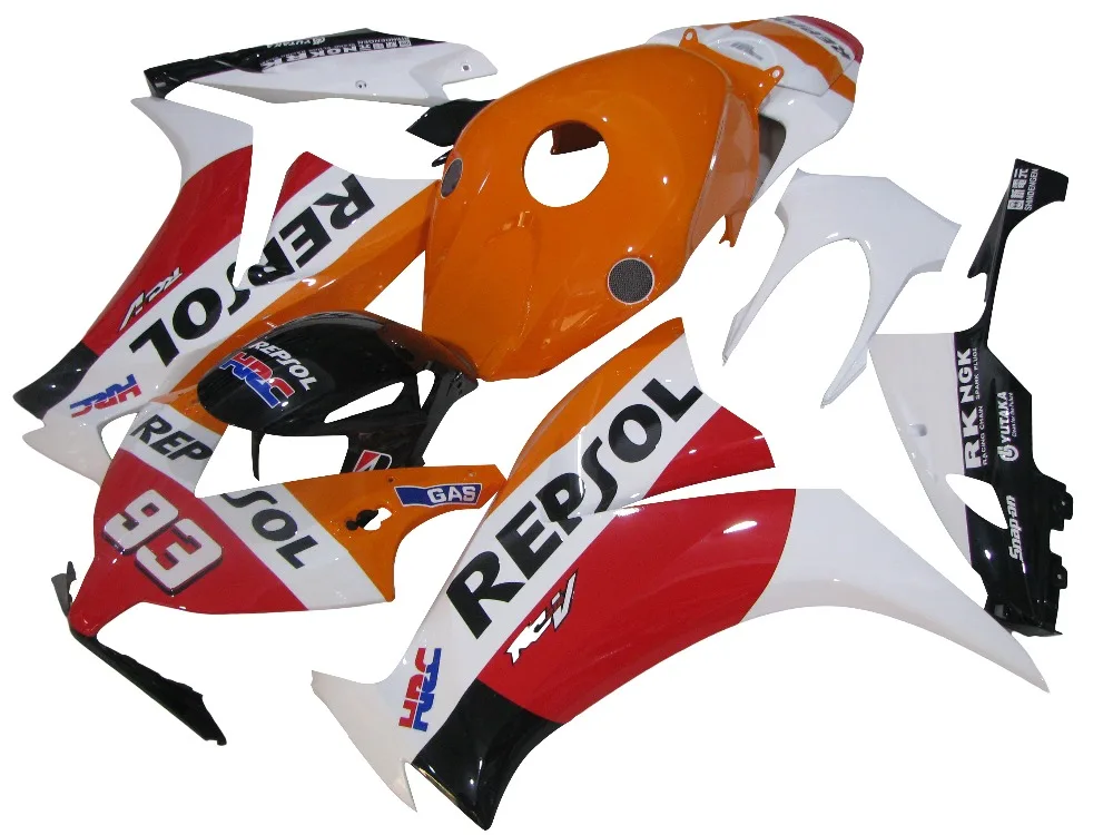 CBR1000RR 2012 2013 2014 CBR1000 12 13 14 Injection Motorcycle Fairing Kit Orange Red Repsol