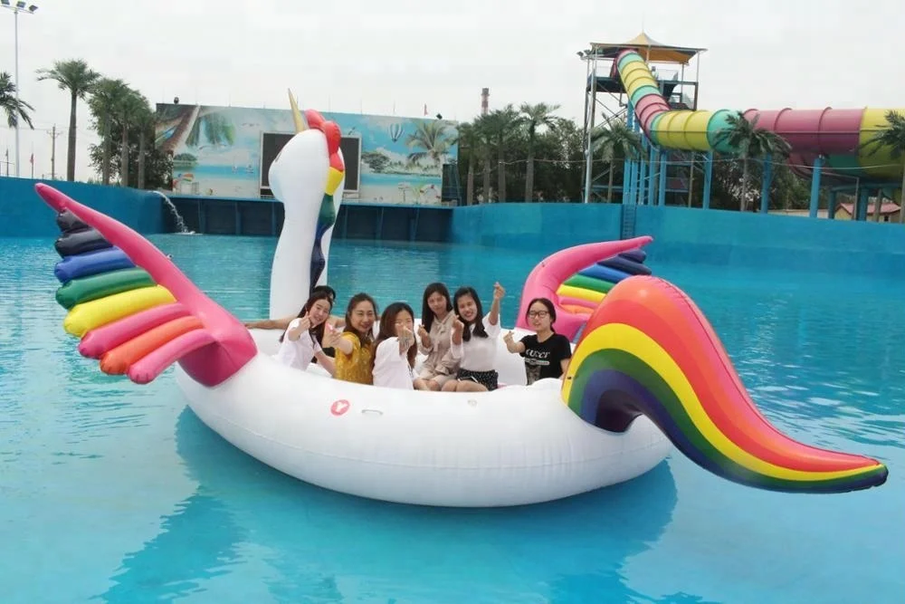 big unicorno Party Island 6 Person FLOAT matelas flottant piscine