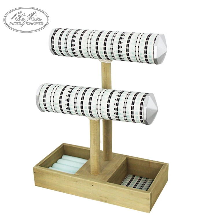 Classic design beautiful t bar bracelet jewelry display stand for ladies