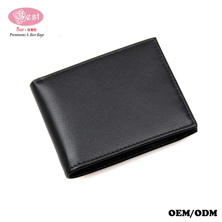 Full Grain Leather RFID Anti-theft Alarm Greenback Currency Wallet with C/C Slots and ID Windows