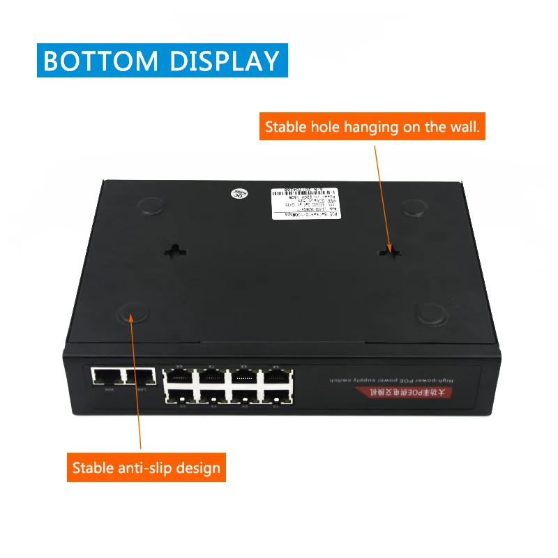 10(8+2) port Gigabit PoE Switch Network 10/100Mbps Smart Ethernet Switch