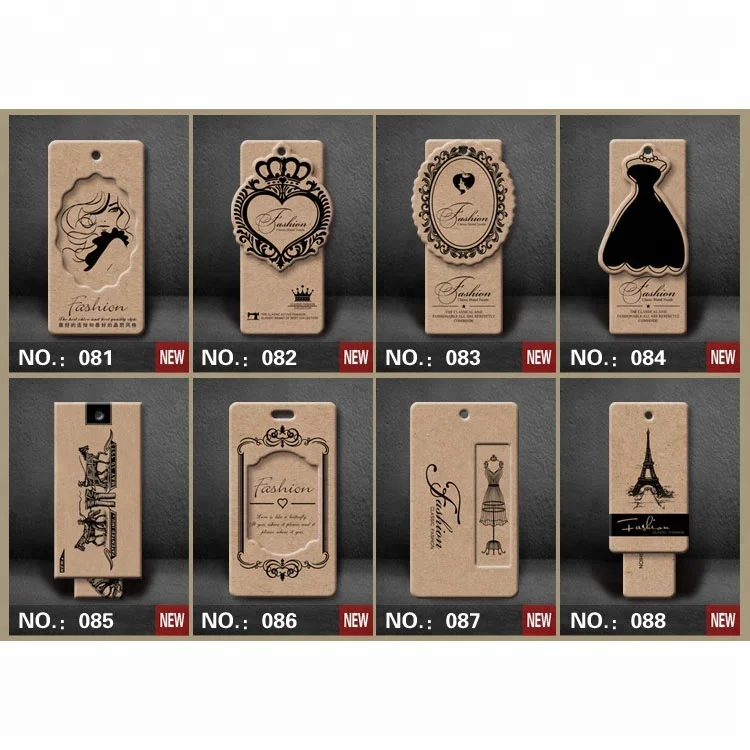 Cloth Underwear Hang Tag Hang Tags for Clothing Designs Cloth Tag Paper New China Garment Labels Silk Screen Printing customized