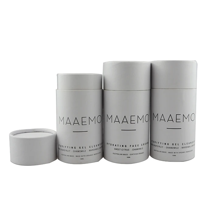 Luxury cosmetic cardboard tubes eco-friendly paper cosmetic tube packaging for perfume