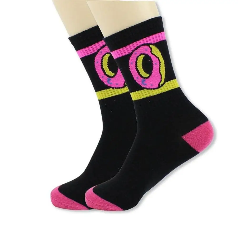 
AJ 19122 High Quality Cute Custom Funny Custom Embroidery Tube Cotton Socks For Teen Girls 