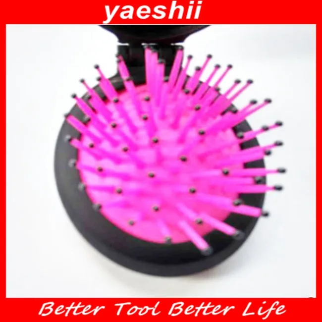 YAESHII Easy to use Mini Foldable hairbrush with mirror for girls