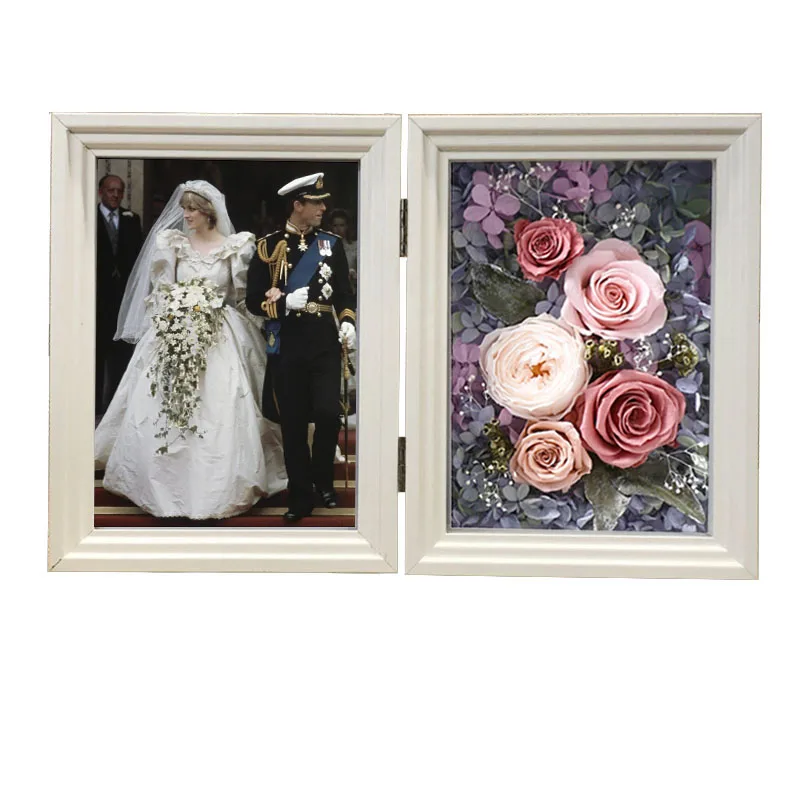Home Furnishing Articles Fresh Preserved Flowers In Photo Frame