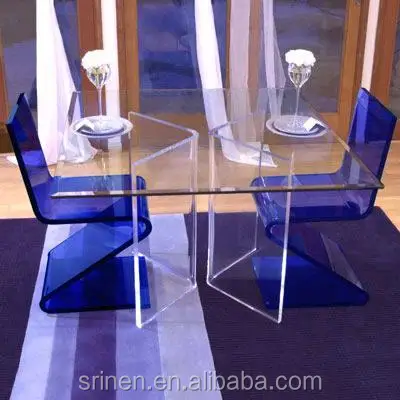 120*80*120cm Transparent Plexiglass Dinning Table