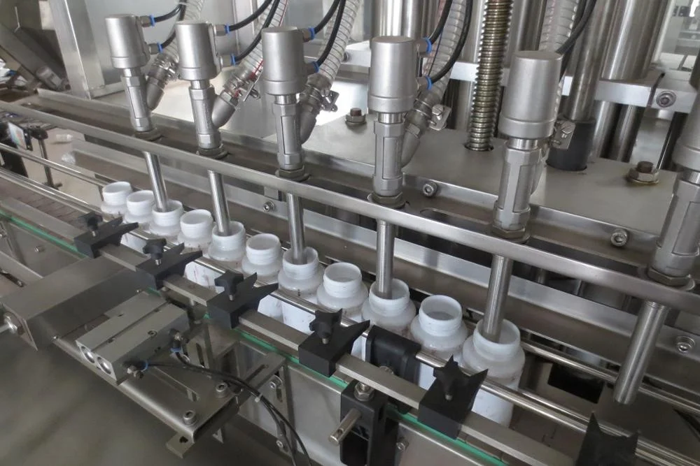 China end manufacturer full automatic machine plastic bottle linear palm oil filling production line