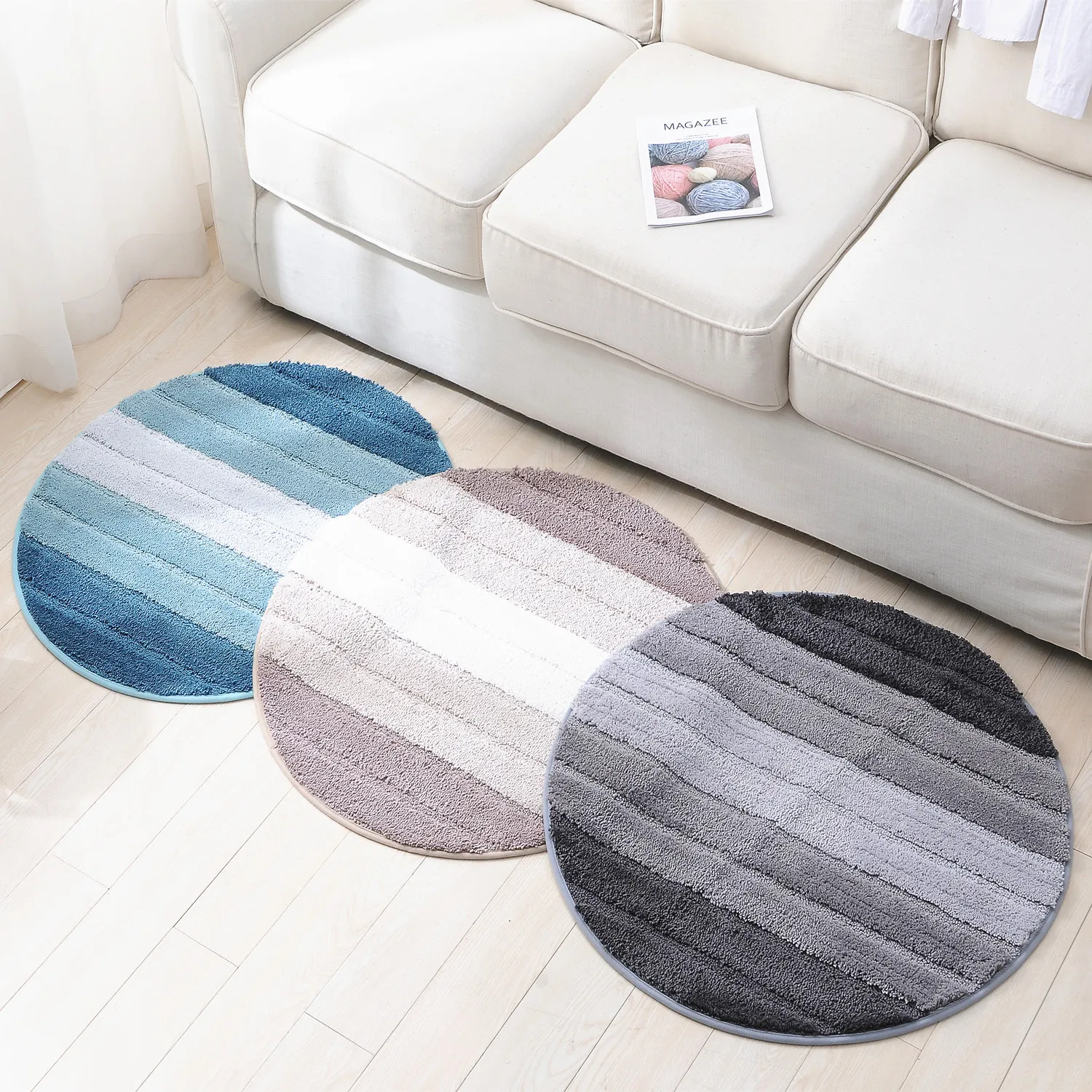 Best sale 100% polyester round shaped waterproof indoor carpet