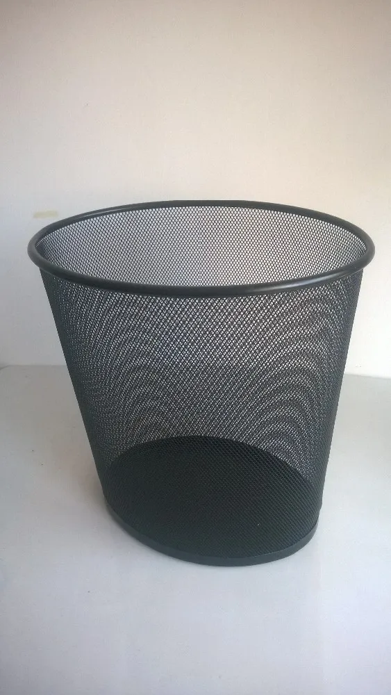 wire mesh oval trash bin