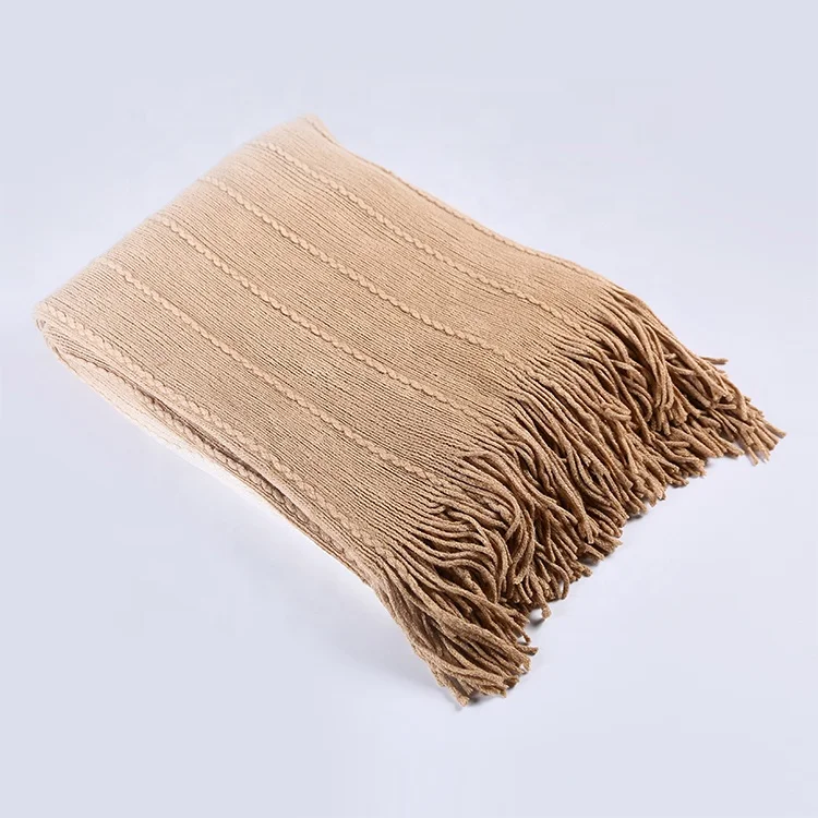 High quality 100 %acrylic scarf Indian custom made african shawl for women