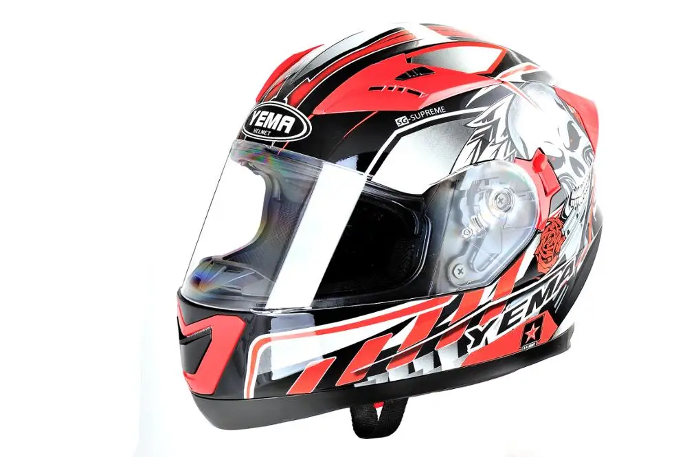 Hotsale stylish predator new  DOT approved  Yema motorcycle flip up modular helmet casco moto