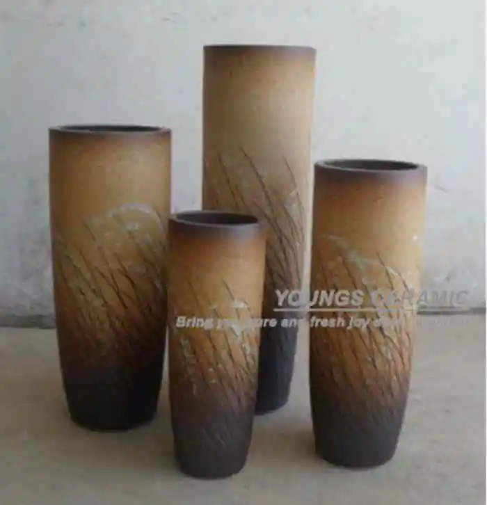 Cheap Hand Painted Ceramic European Style Floor Vases Made in Jingdezhen