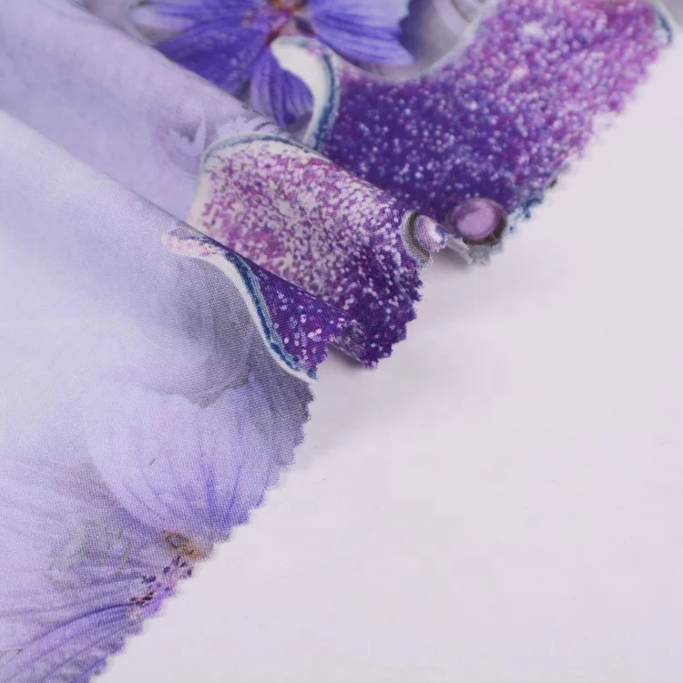 Shaoxing yanhui 130gsm wholesale 100% rayon plain woven floral fabric textiles print