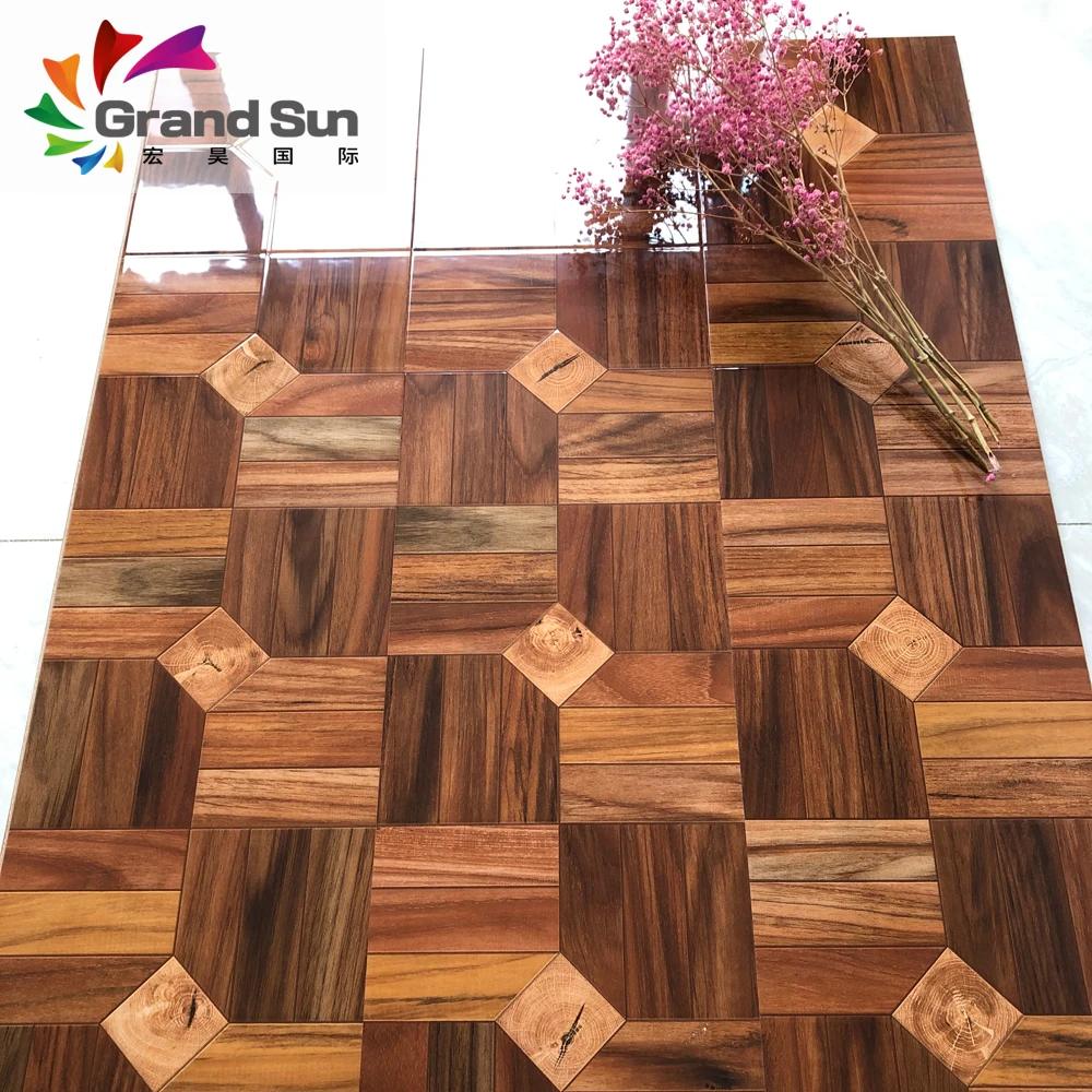 Factory direct high gloss parquet laminate flooring 10.5mm in Shandong