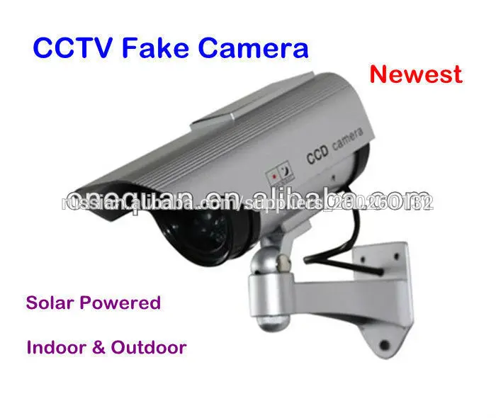 Солнечный приведенный камеры светодиодные наблюдения пустышка безопасности серебристо-серый